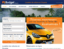 Tablet Screenshot of budget-guyane.com